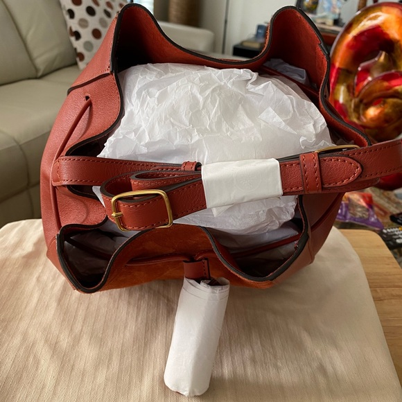 Mulberry Small Millie in Rust Suede & Silky Calf with pouch - Picture 8 of 9